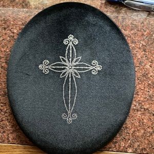 Black velvet wall hanging